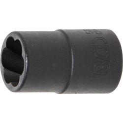 Spiral-Profil-Steckschlüssel-Einsatz / Schraubenausdreher | Antrieb Innenvierkant 10 mm (3/8