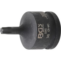 Punta de vaso de impacto | longitud 60 mm | 20 mm (3/4") | perfil en T (para Torx) T45