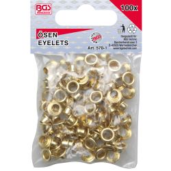 Assortiment d’œillets | 4,5 x 5,0 mm | 100 pièces