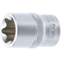 Llave de vaso E-Torx | entrada 12,5 mm (1/2") | E22