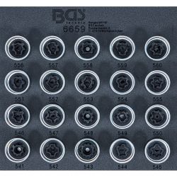 Tool Tray 1/6: Rim Lock Socket Set for VAG | 20 pcs.