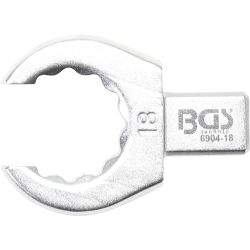 Einsteck-Ringschlüssel | offen | 18 mm | Aufnahme 9 x 12 mm