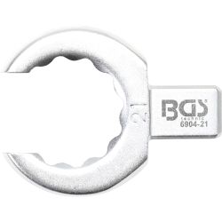 Llave de anillo insertable | abierta | 21 mm | Sujeción 9 x 12 mm