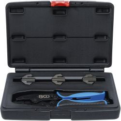 Crimping Pliers Set | with 3 Pairs of Jaws | for Solar Connectors MC3 / MC4 / Tyco