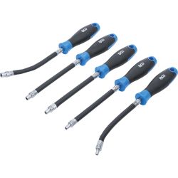 Flexible Socket Driver Set | E-type E4 - E8 | Blade Length 150 mm | 5 pcs.