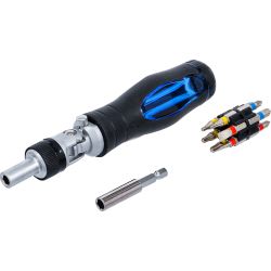 Joint Screwdriver Bit Set | with Ratchet Spinner Handle, reversible | 14 pcs.