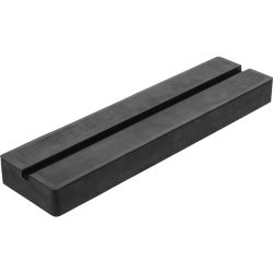 Rubber Pad | with Groove | for Auto Lifts | 373 x 100 x 35 mm