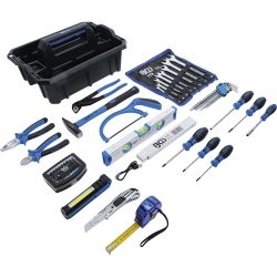 Tool Carrying Case | Reinforced Plastic | incl. Tool Assortment | 66 pcs.