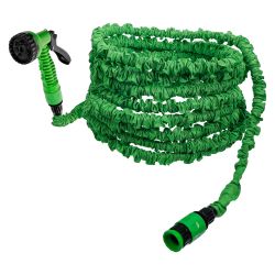Water Hose | Textile | flexible | with Garden Hand Shower with 7 Functions | 7,5 - 22 m