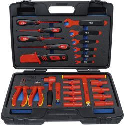 Maletín de herramientas y llaves de vaso VDE | 26 piezas