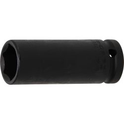 Impact Socket Hexagon, deep | 12.5 mm (1/2") Drive | 21 mm