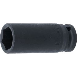 Impact Socket Hexagon, deep | 12.5 mm (1/2") Drive | 22 mm