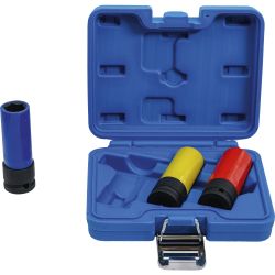 Protective Impact Socket Set | 12.5 mm (1/2") Drive | 17 / 19 / 21 mm | 3 pcs.