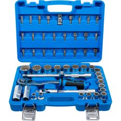 Socket Set 12-point | 12.5 mm (1/2") Drive | 8 - 32 mm | 51 pcs.