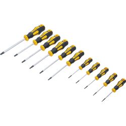 Jeu de tournevis | Profil en T (pour Torx) avec perçage frontal T6 - T40 | 11 pièces