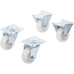 Swivel and fixed Castors Set | 40 mm | 4 pcs.