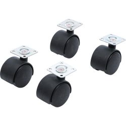 Double Swivel Castors Set | Ø 40 mm | 4 pcs.