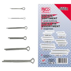 Splinte-Sortiment | Ø 1,6 - 4,0 mm | 555-tlg.