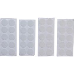 Hook & Loop Dots | self-adhesive | white | 40 pcs.