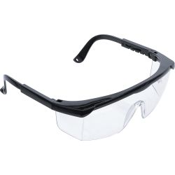 Gafas de protección con patillas ajustables | transparentes