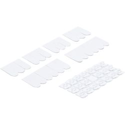 Surtido de clips decorativos | transparente | 20 piezas