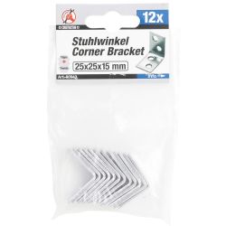 Stuhlwinkel | 25 x 25 x 15 mm | 12-tlg.