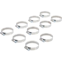 Hose Clamps | Stainless | 32 x 50 mm | 10 pcs.