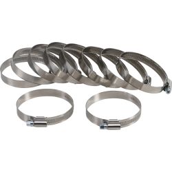 Hose Clamps | Stainless | 50 x 70 mm | 10 pcs.