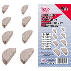 Woodruff Key Assortment | 80 pcs.