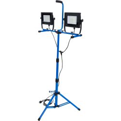 Duo-SMD-LED Work Flood Light | with Tripod | 2 x 70 W