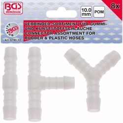 Hose Connector Assortment | Fuel Resistant | 10 mm | 8 pcs.