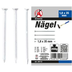 Nägel-Sortiment | 200 g | 1,8 x 35 mm