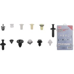 Assortiment de clips de fixation automobiles pour Mitsubishi | 370 pièces