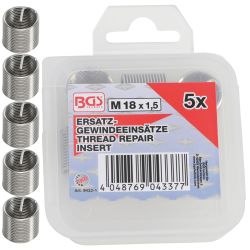 Inserts taraudés | M18 x 1,5 mm | 5 pièces