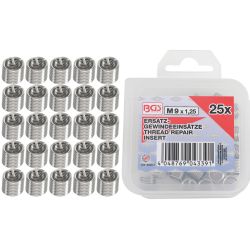 Replacement Thread Inserts | M9 x 1.25 mm | 25 pcs.