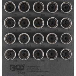 Tool Tray 1/6: Rim Lock Socket Set for Opel / Vauxhall (Version A) | 20 pcs.