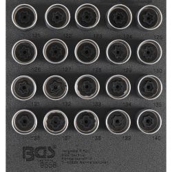 Tool Tray 1/6: Rim Lock Socket Set for Opel / Vauxhall (Version C) | 20 pcs.