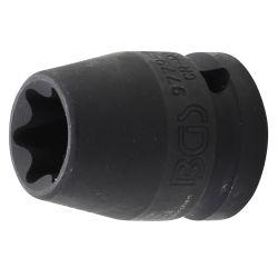 Llave de vaso de impacto E-Torx | 12,5 mm (1/2